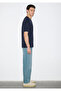 Navy Blue Basic T-Shirt Loose Fit / Comfortable Cut 0613168-83699 - 5