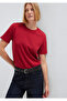 Red Basic T-Shirt Semi Slim Fit 1612916-70391 - 2