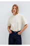 Ecru Basic T-Shirt Regular Fit / Normal Cut 1613979-70048 - 3