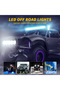 Automobile LED Work Light Embedded One-Shaped Work Light 4-Hole LED Off-Road Vehicle Spotlight Au... - 6