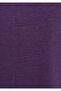 Crew Neck Purple Basic T-Shirt Regular Fit / Normal Cut 1614177-70666 - 8