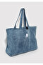 M Logo Embroidered Denim Shoulder Bag 1913790-22189 - 4