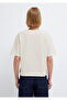 Ecru Basic T-Shirt Regular Fit / Normal Cut 1613979-70048 - 6