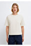 Ecru Basic T-Shirt Regular Fit / Normal Cut 1613979-70048 - 4