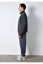 Logo Printed Semi-Zip Anthracite Sweatshirt 0S10208-70101 - 4