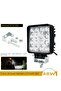 38mm thick Excavator Forklift Headlight 12V Super Bright Arm Lamp 24V Bright Led Cab Top Light Toolb