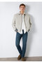 Gray Faux Suede Jacket Loose Fit / Relaxed Fit 0110767-70075 - 2