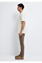 Ecru Basic T-Shirt Loose Fit / Comfortable Cut 0613146-70056 - 4