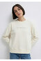 Denim Printed Ecru Sweatshirt 1S10525-80194 - 2