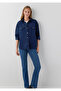 Pocket Detailed Navy Blue Shirt Oversize / Wide Cut 1211181-82318 - 2