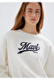 Logo Printed Ecru Sweatshirt 1S10419-80194