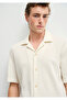 Textured Ecru Shirt Regular Fit / Regular Cut 0211596-70058 - 5