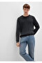 Anthracite Knitted Sweater Regular Fit / Normal Cut 0710313-70076 - 2