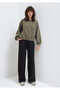 Wide Leg Black Basic Sweatpants 1011057-900 - 2