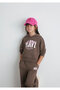 Logo Printed Brown Sweatshirt 7S10124-87181 - 3