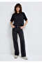 Black Basic Interlock T-Shirt Loose Fit / Relaxed Fit 1613820-900