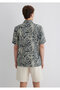 Printed Gray Shirt Regular Fit / Regular Cut 0211489-89886 - 6