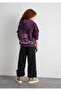 Printed Purple Sweatshirt 7S10154-70635 - 3