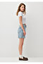 Crew Neck Gray Basic T-Shirt Fitted / Fitted Cut1600814-85438 - 5