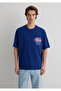 Printed Blue T-Shirt Relaxed Fit / Relaxed Cut 0612607 -70722 - 3