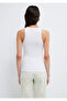 Halter Collar White Basic Tank Top Slim Fit / Slim Fit 1612462 -620 - 5