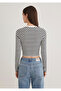 Long Sleeve Crop Basic T-Shirt Crop / Short Cut 1613041 -85586 - 5