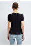 Black Basic T-Shirt Fitted / Fitted Cut 1613081 -900 - 6
