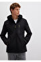 Water Repellent K Hooded Black Scuba Jacket S Slim Fit / Slim Fit 0110264-900 - 2