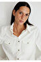 Merida Classic Denim Off-White Jean Shirt Fitted / Bodycon Cut 1210662-86491 - 5