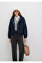 Hooded Navy Blue Jacket Regular Fit / Regular Cut110775-82906 - 3