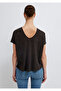 Textured Anthracite Basic T-Shirt Oversize / Wide Cut 167311 -70087 - 5
