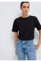 Crew Neck Black Basic T-Shirt Regular Fit / Regular Fit 1600955 -900