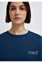 Logo Printed Navy Blue Sweatshirt 1611656-82454 - 7