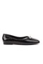Miranda Vegan Leather Women's Ballerinas with Chain Detail, Stylish Casual Shoes - 3