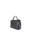 Duki Daso Black Covered Luxury Women's Hand and Shoulder Bag |   Summer T8494 Black 3 Compartment Zippered V - 5