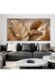 Dimpaga Botanical Large Wall Art Painting Brown Modern Canvas 50x100 cm Wrap Framed - 5