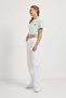 High Waist Comfort Straight Fit Denim Trousers - 3