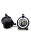 1pcs Pair 3.5 Inch Round Led Fog Lights Driving Light with White Amber Halo Lada Priora for Gazelle - 6