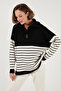 Acrylic Half Zipper Collar Knitwear Sweater Women's Sweater 4615221 - 6