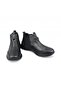 Women's Leather Daily Boots 1453 - Black - 41 - 8