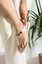 Daily Women's White Flip-Flop Sandals with Gold Detail, Lightweight, Comfortable, Thin Sole Slippers 853 - 4