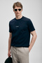 Marcus Modern Graphic T-Shirt Navy Blue - 4