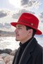Men's Seasonal Vintage Red Fedora Hat |   Stylish Felt Fedora Design with Belt - 4