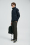 Sergio Goose down Men's Coat Navy Blue - 3