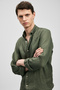 Pitaya Men's Linen Shirt Comfort Fit Khaki - 5