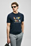 Sunny Modern Graphic T-Shirt Navy Blue - 2