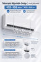 Universal Adjustable AC Air Deflector 63.2–95.6cm, Transparent No-Drill Wind Shield for Wall-Mounted & Floor-Standing Air Conditioners | عاكس هواء مكيف قابل للتعديل لجميع أنواع المكيفات - 5