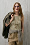Lında Women's Knitted Undershirt Camel Hair - 5