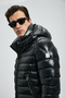 Gabriel Goose Feather Men's Coat Black - 4
