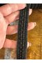 1 cm Black Patterned Ribbon Sewing Clothing Hobby Accessory 1 Meter - 2